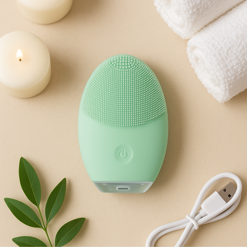 Silicone Facial Cleansing Brush | Waterproof Skincare Tool