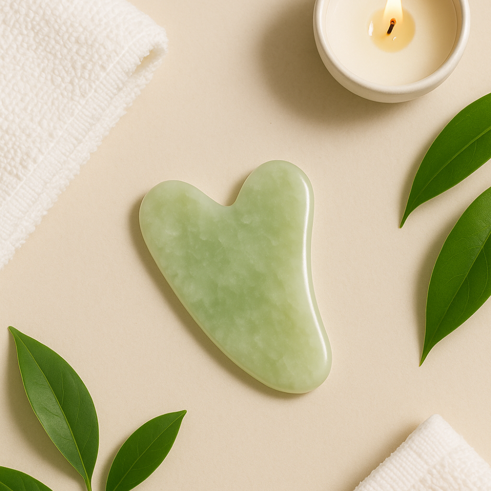 Gua Sha Stone – Natural Jade Facial Massage Tool