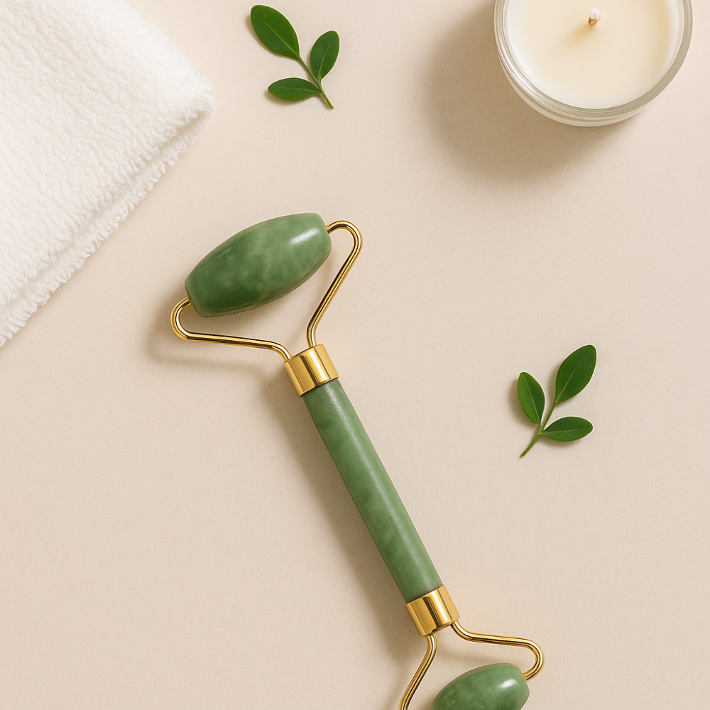 Jade Face Roller – Cooling Facial Massage Tool