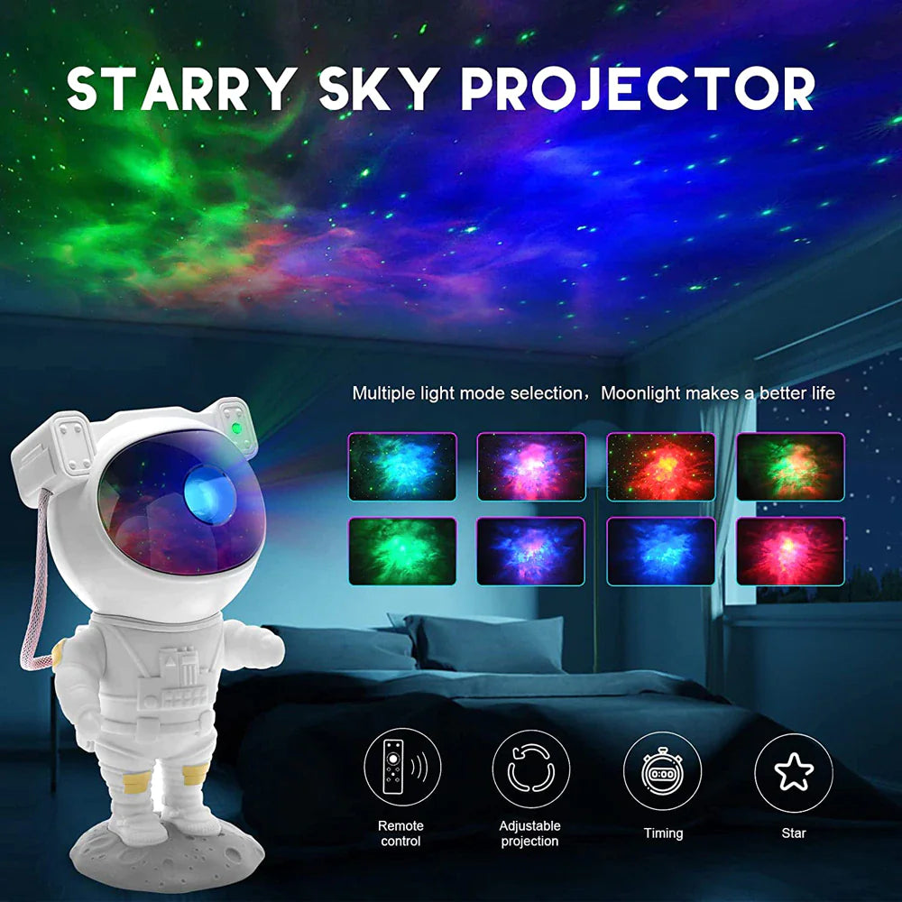 Astronaut Galaxy Star Projector β 17 Lighting Modes