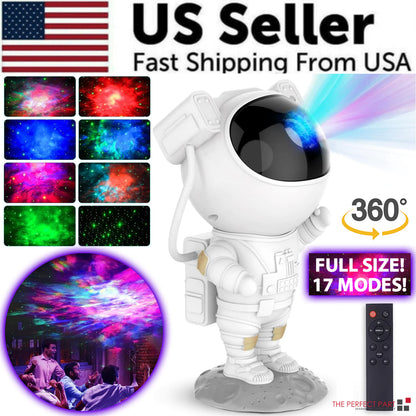Astronaut Galaxy Star Projector – 17 Lighting Modes
