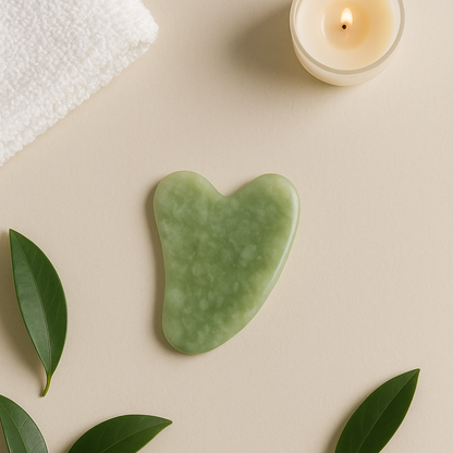 Gua Sha Stone – Natural Jade Facial Massage Tool