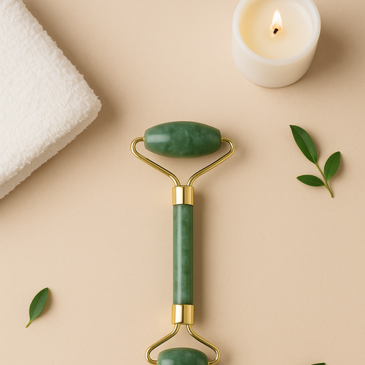 Jade Face Roller – Cooling Facial Massage Tool